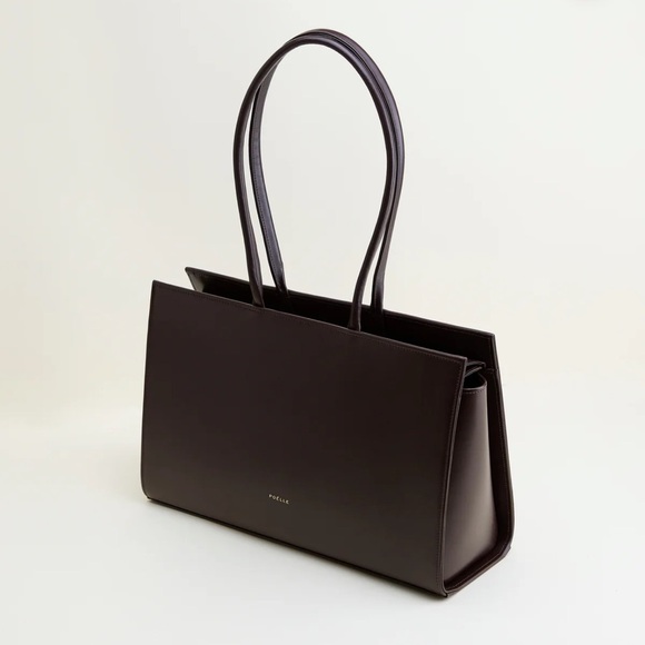 MEDIUM CAROLYN TOTE BAG IN BROWN - Picture 2 of 8